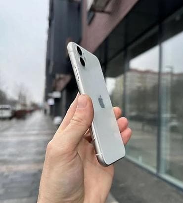 ipone mini: IPhone 11, Б/у, 128 ГБ, Белый, Зарядное устройство, Чехол, Кабель, 78 % — 3