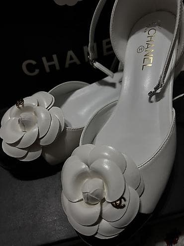 балетка кожа: Туфли, 38, Chanel, Новый, цвет - Белый, Самовывоз — 3