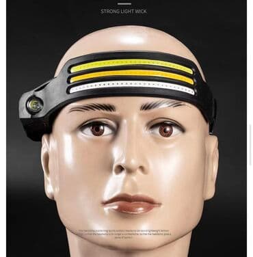 Компактный и яркий налобный фонарь имеет три разных светоэлемента