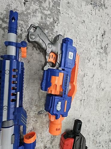 lego technic: Набор игрушечных бластеров и лука для стрельбы мягкими снарядами — 7