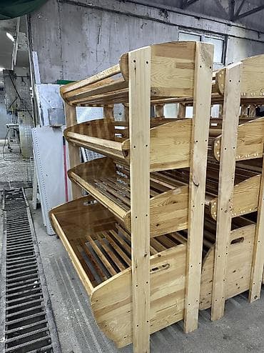 хлебный шкаф: Стеллаж Для хлеба и выпечек, Лофт, 190 см * 100 см * 50 см, 
Б/у — 8