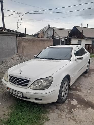 Mercedes-Benz S-Class: 2002 г., 3.2 л, Типтроник, Бензин, Седан lalafo.kg да Mercedes-Benz S-Class: 2002 г., 3.2 л, Типтроник, Бензин, Седан