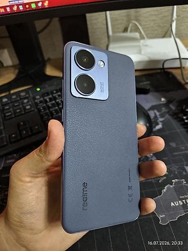 Техника и электроника: Realme Б/у, 256 ГБ, цвет - Синий, 2 SIM — 2
