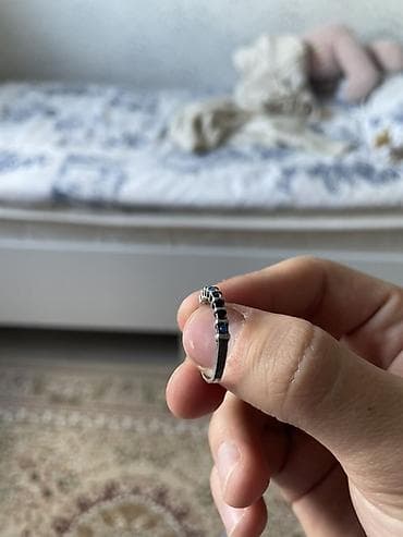 серебро печатки: Кольцо, Проба 925, Женские, Фианит, Б/у — 3