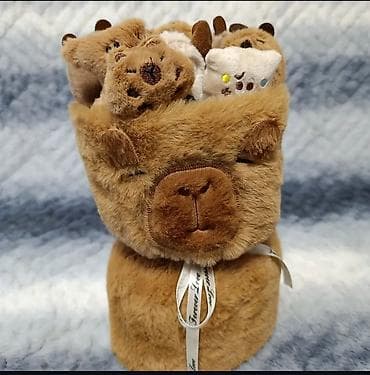 toy: Мягкая игрушка «Букет медвежат Капибары» Милый, оригинальный — 1