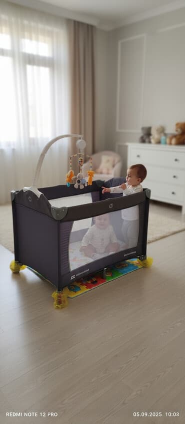 бу матрас: Манеж-кровать, Б/у, Складной, Другой материал — 1