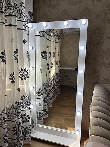 зеркало: Гримерное напольное зеркало с подсветкой - Формат: напольное, в — 1