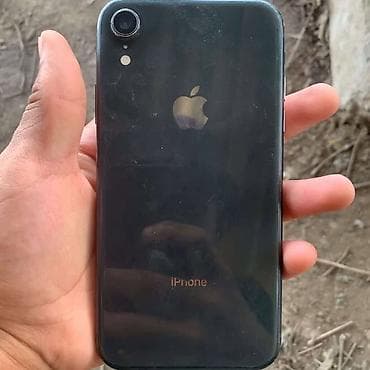 IPhone Xr, Б/у, 128 ГБ, Черный, Чехол, 100 %