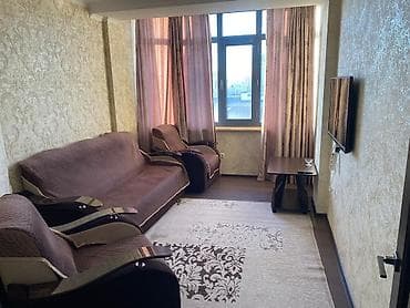 квартира посуточно асанбай: 2 комнаты, Риэлтор, Без подселения, С мебелью полностью — 1