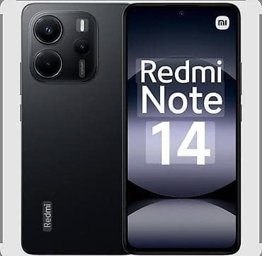 s1 active: Redmi, Redmi Note 14, Б/у, 128 ГБ, цвет - Черный, 2 SIM — 1