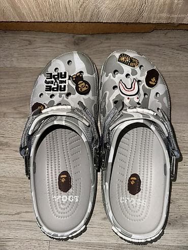 шлепка крокс: Сабо, 40, 41, Crocs, Новый, цвет - Серый, Самовывоз — 1