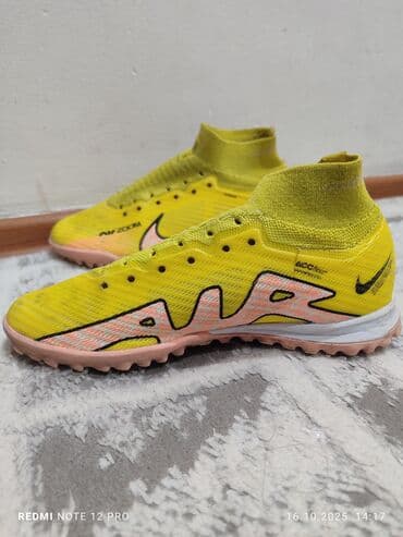 купить спортивную резину для тренировок: Футбольные бутсы/сороконожки Nike Air Zoom (TF) 38 размер, нет шнурков — 1