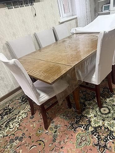 Эмерек: Ашкана үчүн отургуч, Колдонулган, Жыгач, түсү - Күрөң — 3