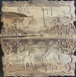 купить настольный хоккей: Нарды Шахматы два в одном . Сделано из ореха ручной . фишки фигурки — 3