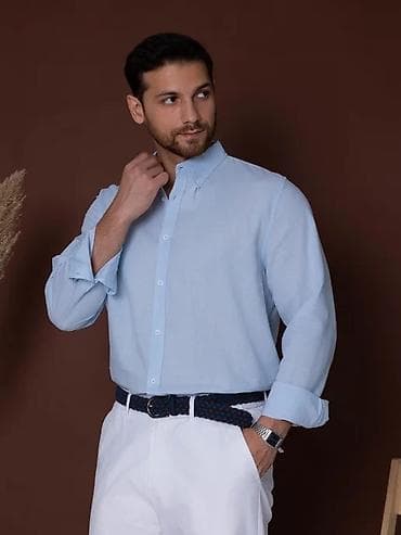 Пальто: Мужская рубашка Tommy Hilfiger - Модель: MW0MW13631 CYR (WCC SUM — 2