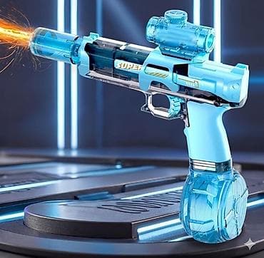 бу тошок: Игрушечный бластер-пистолет с барабанным магазином и прицелом - — 1