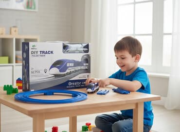 куплю детскую машинку: Игровой набор «DIY Track — Police Train» (AUtree) - Тематика — 1