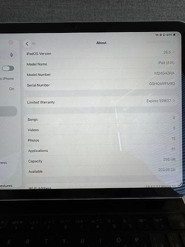 apple: Планшет, Apple, память 256 ГБ, 11" - 12", Wi-Fi, Классический цвет - Серый — 4