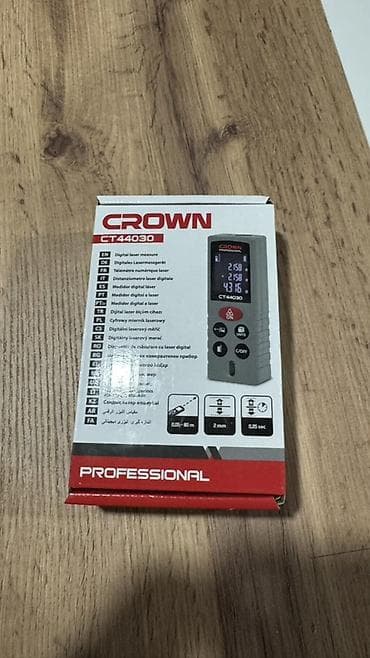 кнопка: Лазерный дальномер CROWN CT44030 (Professional) - Диапазон измерения — 3