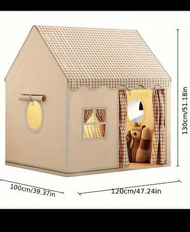 детская домик: Детский игровой домик для комнаты - Размеры: 120 × 100 × 130 см - — 2