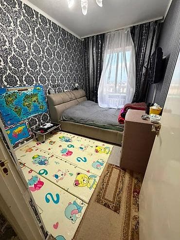 106: 3 комнаты, 62 м², Тунгуч мкр 106 серия, 7 этаж — 7