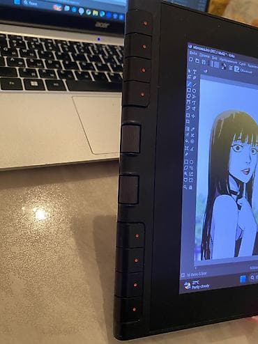 Техника жана электроника: XP-Pen, Колдонулган, Өлчөмү A4, Кабель, Менен шайкеш Терезелер — 4