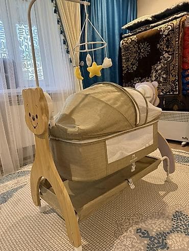 Ремонт и строительство: Люлька, Новый, Колыбель, Дерево, цвет - Бежевый, Самовывоз — 2