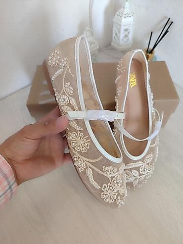 zara 40: Туфли, 35, Zara, Новый, цвет - Бежевый — 2