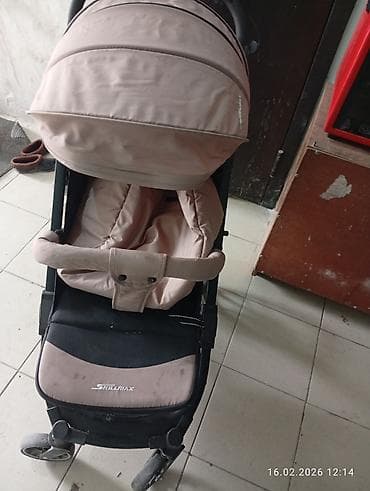 carrello epica 2 в 1: Коляска, цвет - Коричневый, Б/у — 2