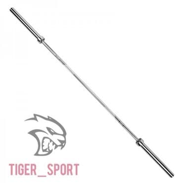 гантели наборные хромированные: Гриф олимпийский заводской Китай, штанга 220 см, вес 18 кг — 1