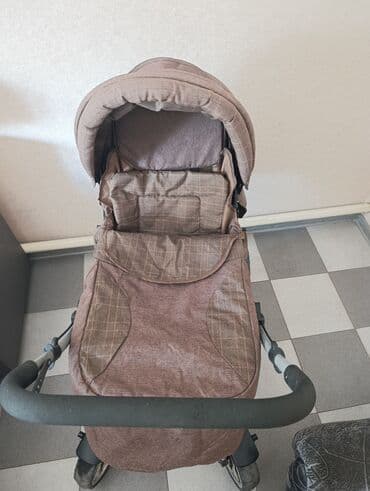 подножка для второго ребёнка: Коляска, цвет - Коричневый, Б/у — 2