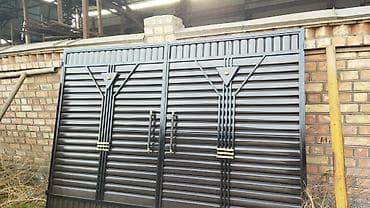 south gate: Варота варота варота навес решотка топчаны оградки дверь и другие — 3