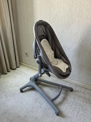 кресла качели: Детский шезлонг-качалка на высокой стойке - Комфортное глубокое — 3