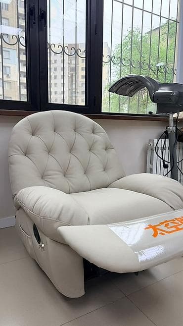 раскладные кресла для отдыха: Реклайнер, Новый, Самовывоз, цвет - Бежевый — 2
