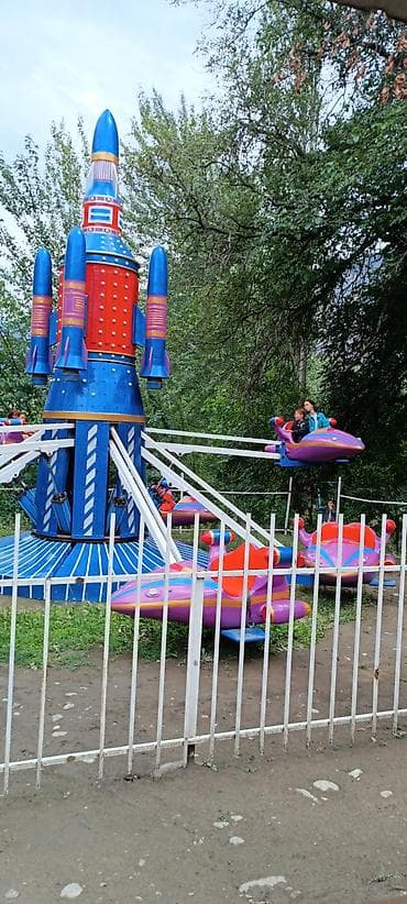Аттракцион «Космические ракеты» — комплект карусели для детских парков — 6