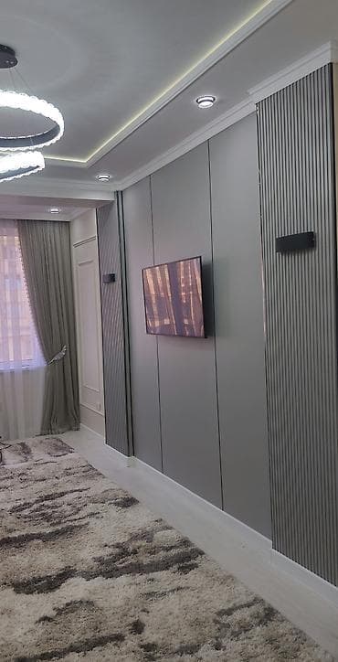 бакай ата ж м: 2 бөлмө, 64 м², Масалиев-Монуев көч., 4 кабат, Евро оңдоо — 3