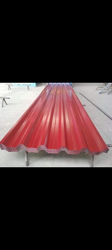 двускатный двускат: Профнастил кровельный/стеновой - Материал: стальной оцинкованный лист — 1