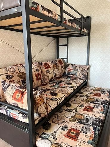 2 ярусный диван: Двухъярусная кровать, Б/у, Складная — 7