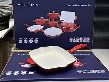 Кухонные принадлежности: Набор чугунной посуды AIDEMA — Cast Iron Dutch Oven Set Состав — 3