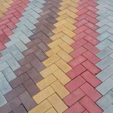 Брусчатка Кирпич

Толщина -5 см 

количество в 1м2 

50 штук