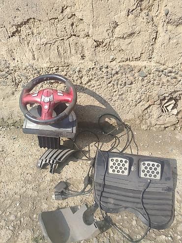 руль симулятор вождения: Игровой руль Genius с педалями - Полноразмерный руль с резиновыми — 3