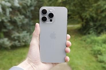 iphone 8: IPhone 15 Pro Max, Б/у, 256 ГБ, Natural Titanium, Зарядное устройство, Чехол, Коробка, В рассрочку, 90 % — 1