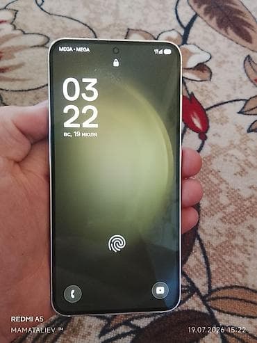 Samsung Galaxy S23, Б/у, 256 ГБ, цвет - Белый, 1 SIM, eSIM — 2