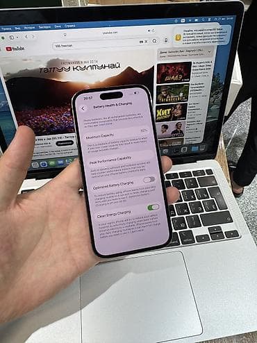 pixel 10a: IPhone 14 Pro, Б/у, 512 ГБ, Deep Purple, Защитное стекло, Чехол, Коробка, 93 % — 5
