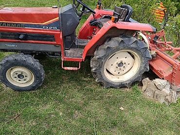открытый: Минитрактор Yanmar FX215 с фрезой - Полный привод 4WD. - Модель — 3