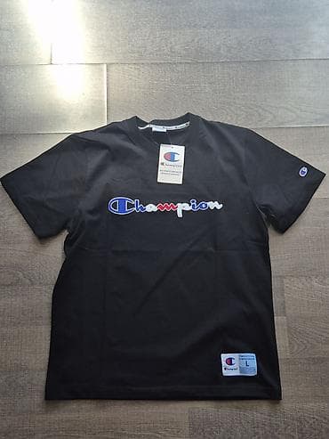 футболки блэк стар: Мужская футболка, L, Champion, Новый, цвет - Черный, Самовывоз, Платная доставка — 1