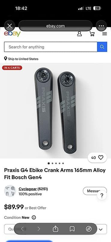 советский урал: Алюминиевые шатуны Praxis Praxis G4 Ebike Crank Arms 165mm Alloy Fit — 7