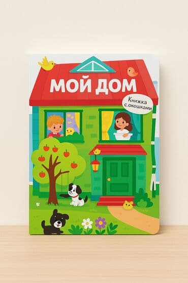 CD, DVD диски: Детская развивающая книжка «Мой дом» — «книжка с окошками». - Формат — 1