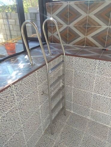 Дизайн, проектирование: Лестница для бассейна из нержавеющей стали в Бишкеке. Качество — 4