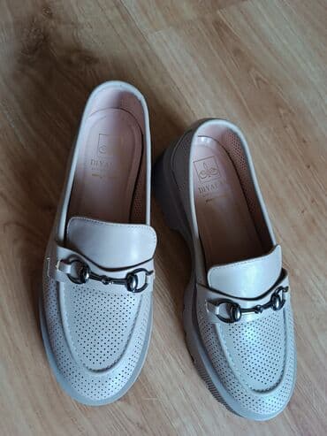 туфли беж цвет: Туфли перфорированные новые, женские,
 не подошёл размер, цвет пудра — 1